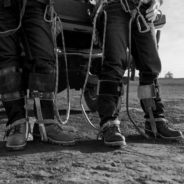 Two men wearing Chippewa Steel Toe Boots.